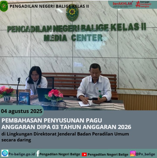PEMBAHASAN PENYUSUNAN PAGU ANGGARAN DIPA 03 TAHUN ANGGARAN 2026